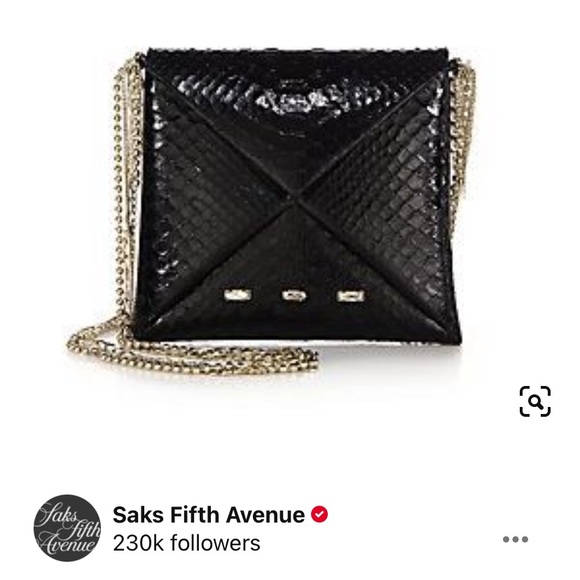 VBH crystal- embellished python crossbody bag - Picture 7 of 7